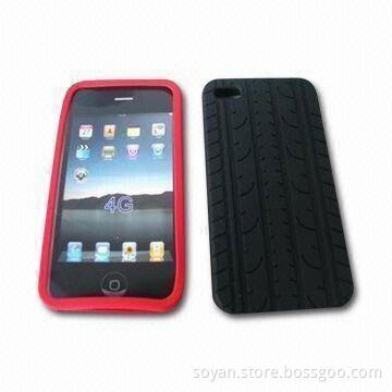 iPhone 4G Silicone Case with Grains, Available in Popular Colors